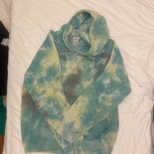 Iets Frans… green and blue tie dye hoodie from Urban Outfitters size SMALL
